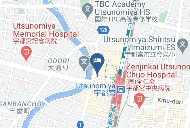 Hotel Sunroute Utsunomiya Map