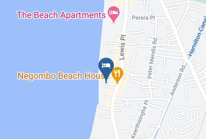 Colombo - Hotel Sunset Beach Maps