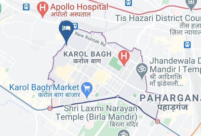 Karol Bagh - Hotel Sunshine Delhi Maps
