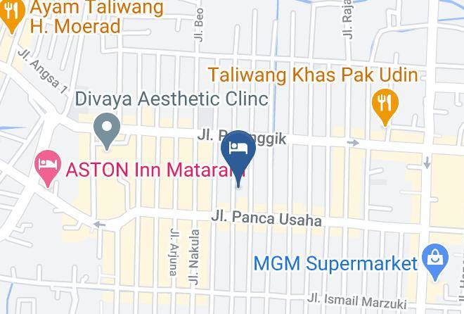 Kota Mataram - Hotel Sunshine Maps