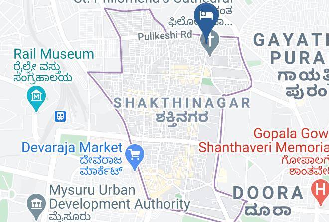 Mysore - Hotel Sunshine Maps