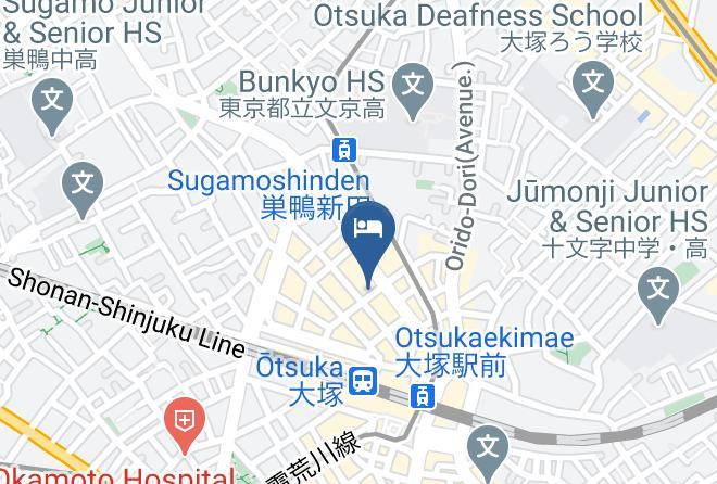 Toshima Ward - Hotel Suntargas Otsuka Maps
