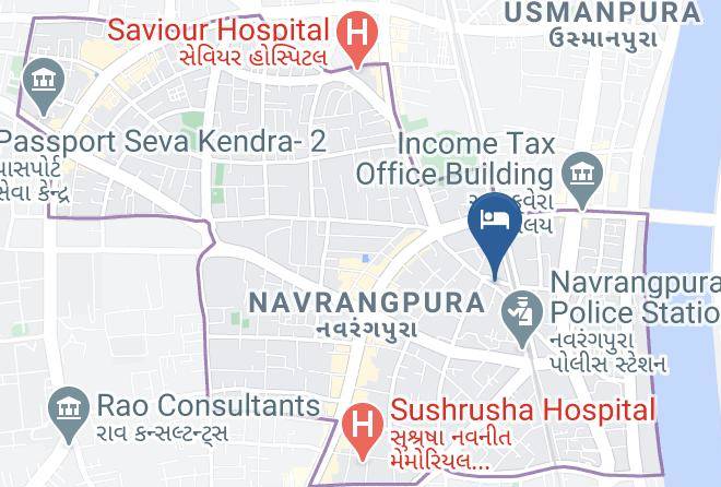Ahmadabad - Super Inn Armoise Hotel Maps