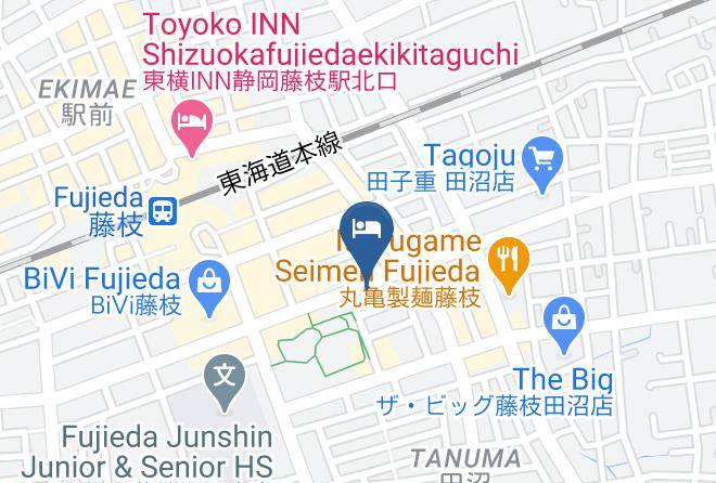 Fujieda City - Hotel Super Tomari Maps