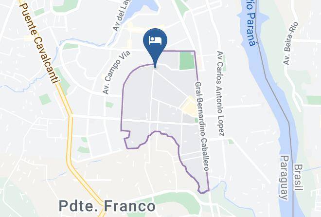 Ciudad Del Este - Hotel Sur Brasil Maps