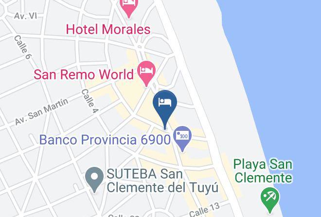 Mar Del Tuyu - Hotel Sur Maps