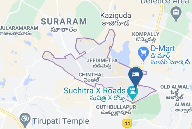 Hyderabad - Hotel Surabhi Pride Maps