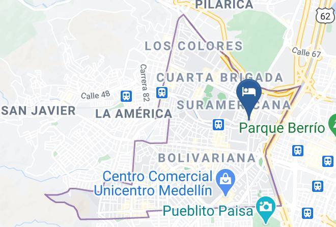 Medellin - Hotel Suramericana Maps