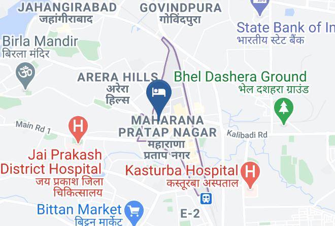 Bhopal - Hotel Surendra Vilas Maps