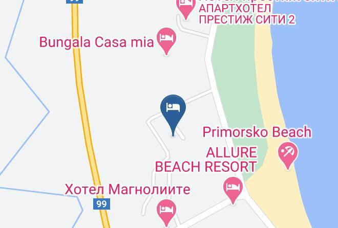 Primorsko - Hotel Surf Maps