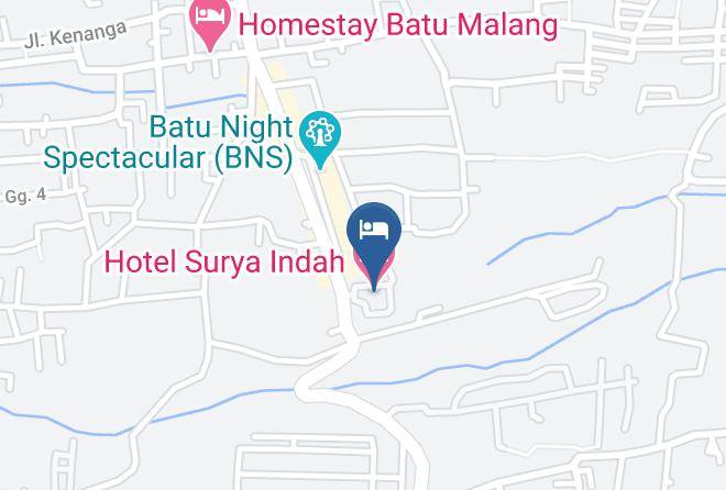 Kota Batu - Hotel Surya Indah Maps