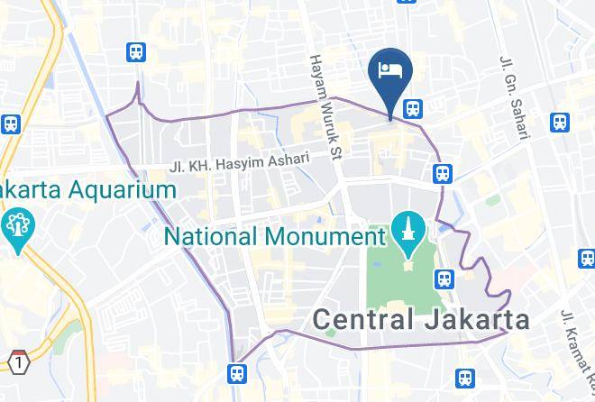 Central Jakarta - Hotel Surya Jakarta Maps