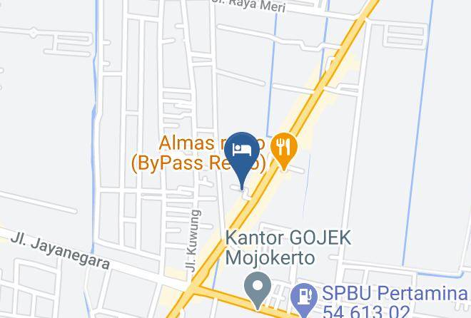 Mojokerto Regency - Hotel Surya Kertajaya Maps