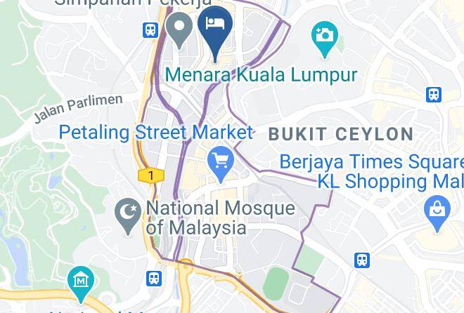 Kuala Lumpur - Hotel Surya Maps