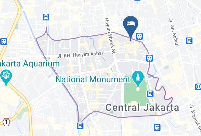 Central Jakarta - Hotel Surya Lama Maps