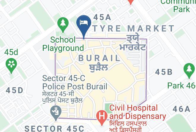 Sector 45 - Hotel Surya Palace Maps
