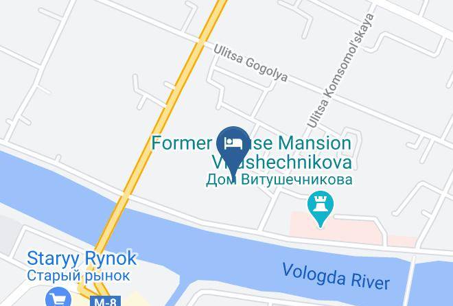 Vologda - Hotel Svetlitsa Maps