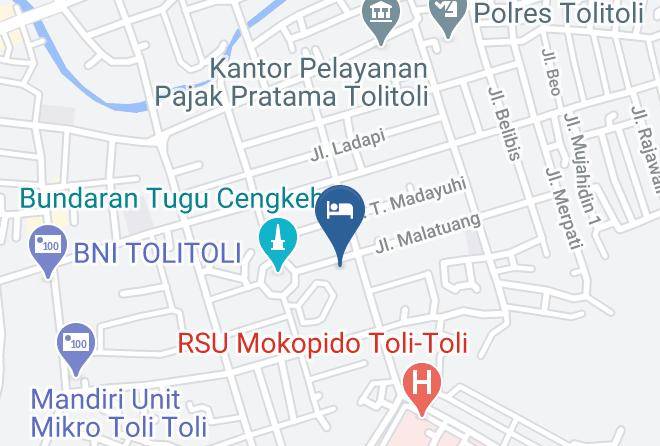 Tolitoli Regency - Hotel & Swalayan Mitra Utama Maps