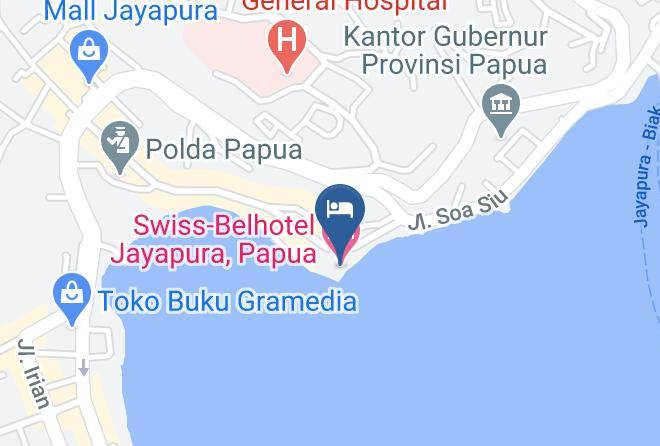 Kota Jayapura - Swiss Belhotel Jayapura Papua Maps