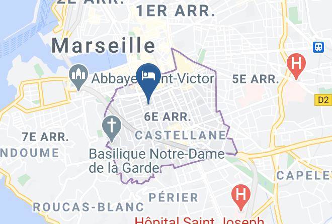 Bouches Du Rhone - Hotel Sylvabelle Marseille Maps
