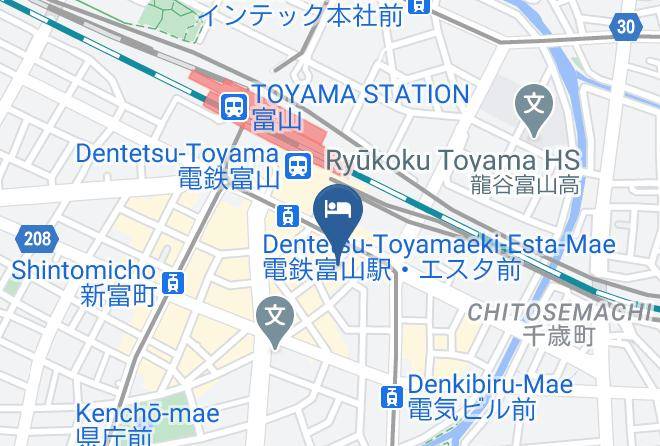 Toyama City - Hotel Syoen Maps