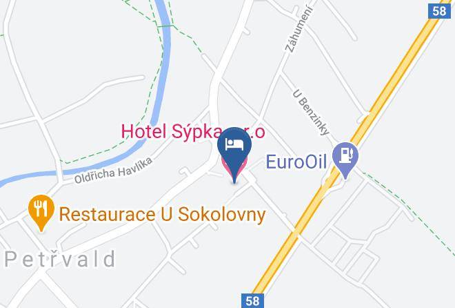 Hotel Sypka Sro Map
