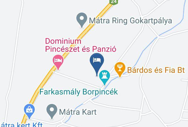 Gyongyos - Hotel Sziluett Maps