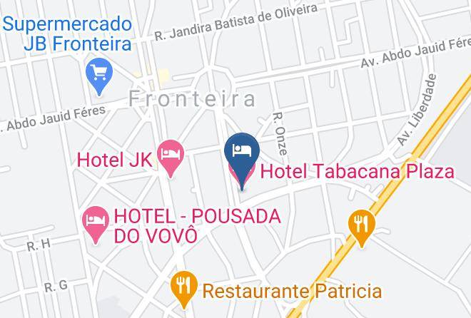Fronteira - Tabacana Plaza Hotel Maps