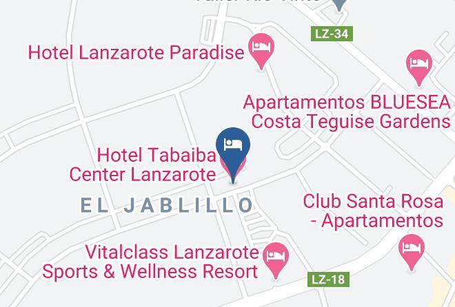 Las Palmas - Hotel Tabaiba Center Lanzarote Maps