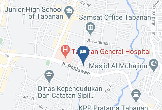 Tabanan Regency - Hotel Tabanan Maps