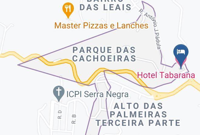 Serra Negra - Hotel Tabarana Maps