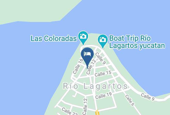 Rio Lagartos Municipality - Hotel Tabasco Rio Maps