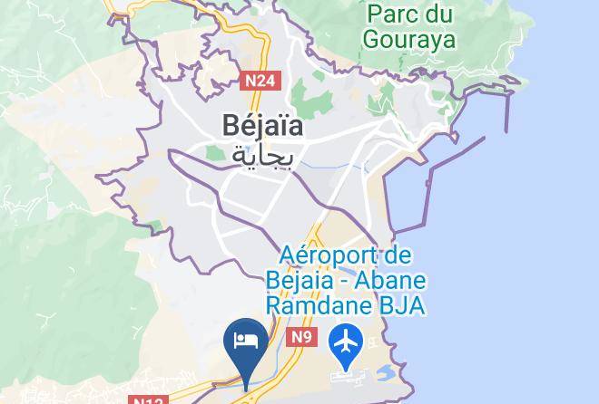 Bejaia - Hotel Tabet Maps