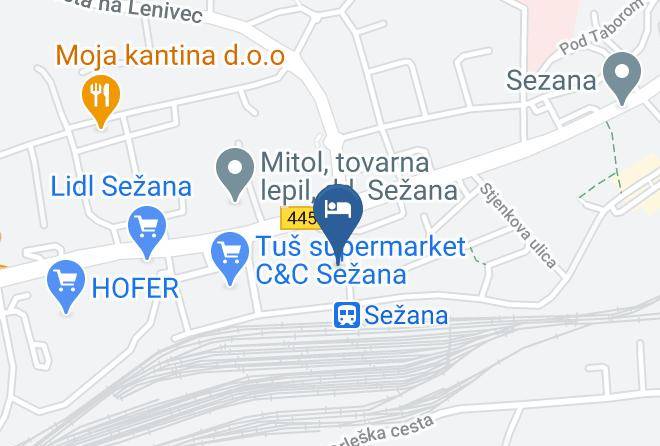 Sezana - Hotel Tabor Maps