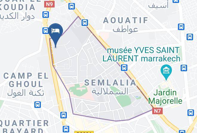 Marrakesh - Hotel Tafilalte Maps