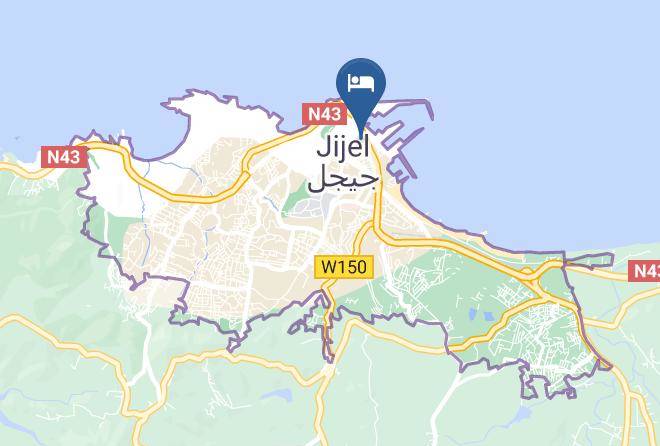 Jijel - Hotel Taghrast Maps