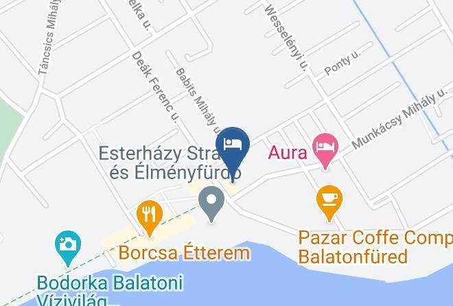 Balatonfured - Hotel Tagore Maps