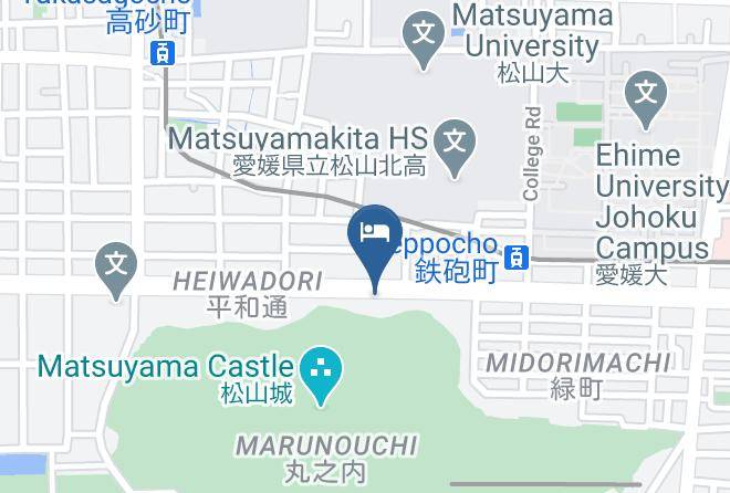 Matsuyama City - Hotel Taihei Maps