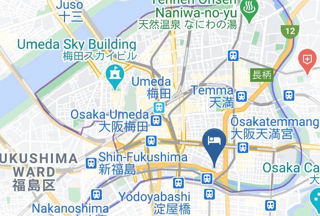 Osaka City Kita Ward - Hotel Taisei Nakanoshima Maps