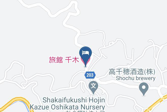Takachiho Townnishiusuki District - Hotel Takachiho Maps