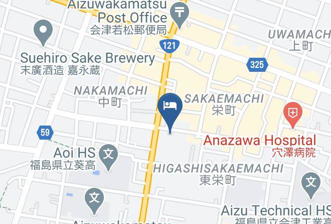 Aizuwakamatsu City - Hotel Takako Maps