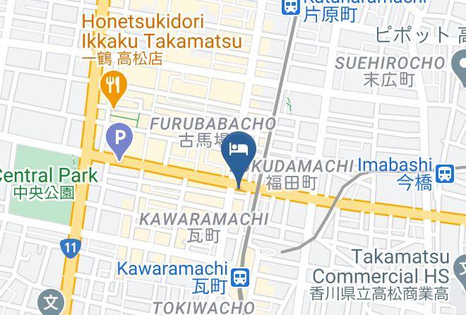 Takamatsu City - Hotel Takamatsu Hills Maps