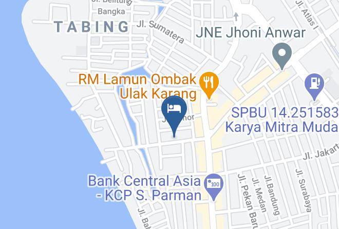 Kota Padang - Hotel Takana Juo Wisma Maps