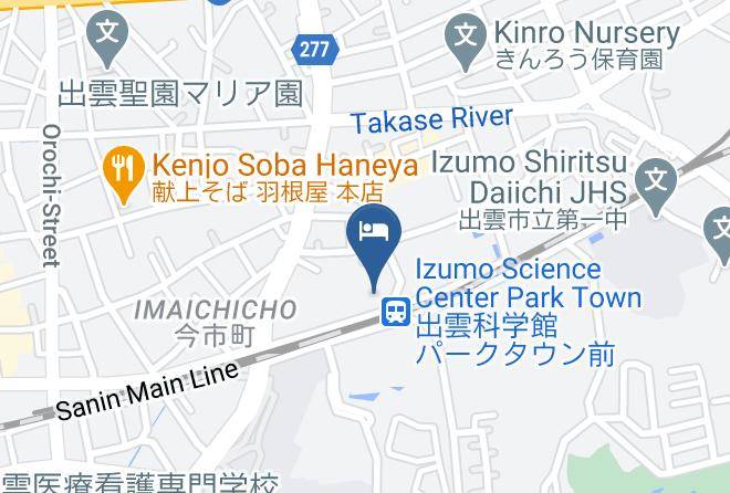 Izumo City - Hotel Takeshi Sanso Japanese Hotel Maps