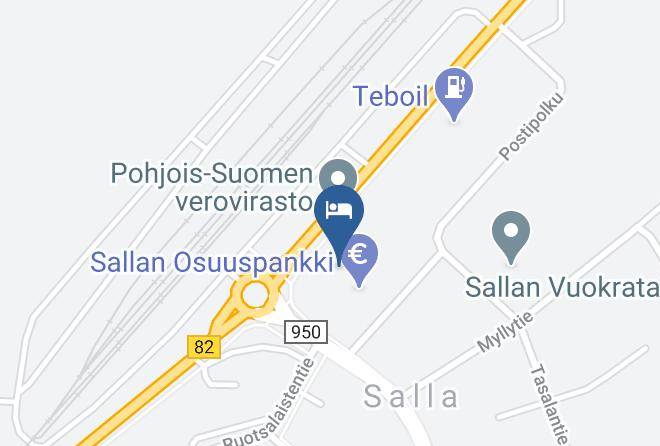 Salla - Hotel Takka Valkea Maps
