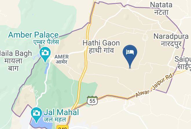 Jaipur - Hotel Talaibagh Palace Restaurant Maps