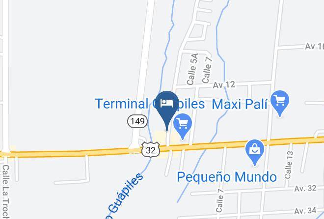 Hotel Talamanca Pococi Map