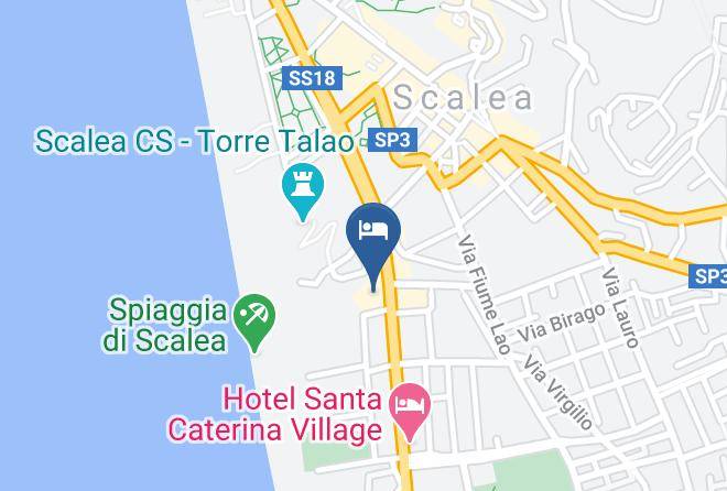 Cosenza - Hotel Talao Maps