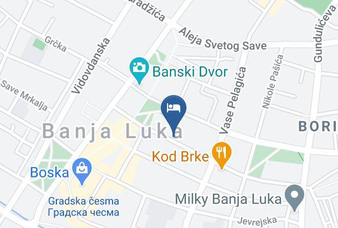Banja Luka - Hotel Talija Maps