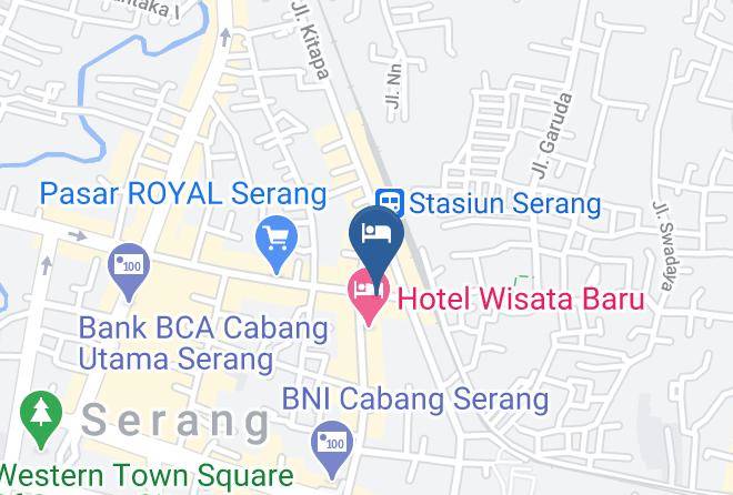 Serang Regency - Hotel Taman Sari Maps